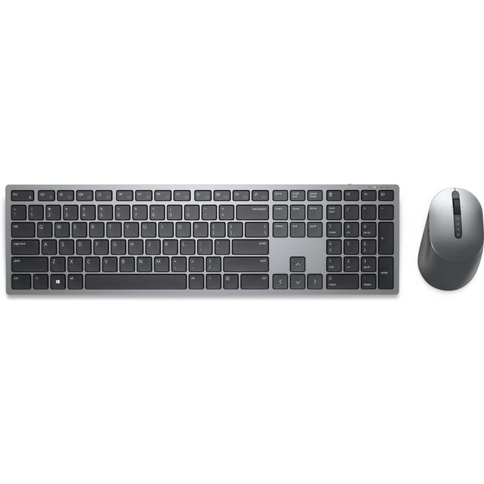 Dell Premier Wireless KM7321W - Keyboard and mouse set - US International - Grijs