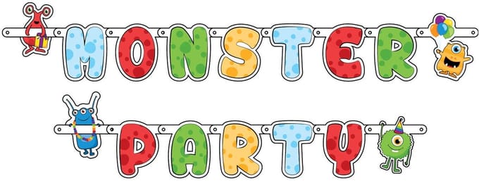 Haza Witbaard Letter Garland Monster Party