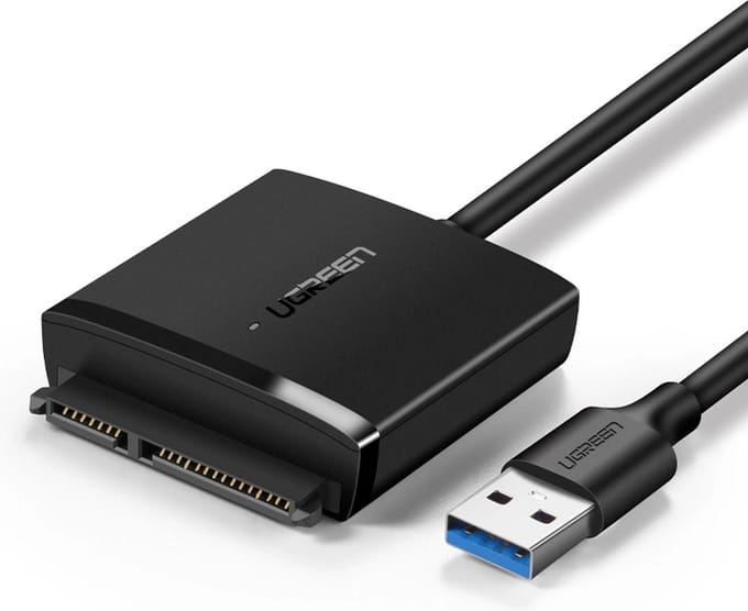 Ugreen - USB3.0 - adapter voor 2.5/3.5 SATA schijf zwart - (CM257)