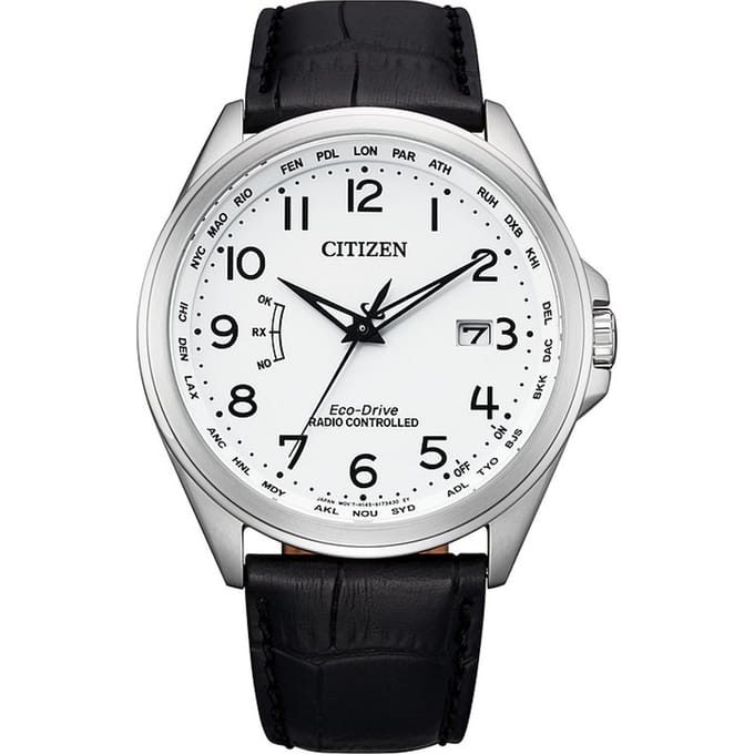 Citizen  CB0250-17A Horloge - Leer - Zwart - Ø 43 mm