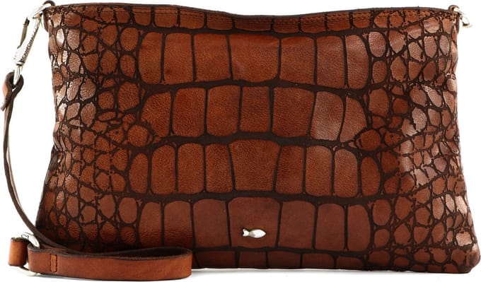CAMPOMAGGI Leren Schoudertas Centaurus Pochette Cognac Bruine
