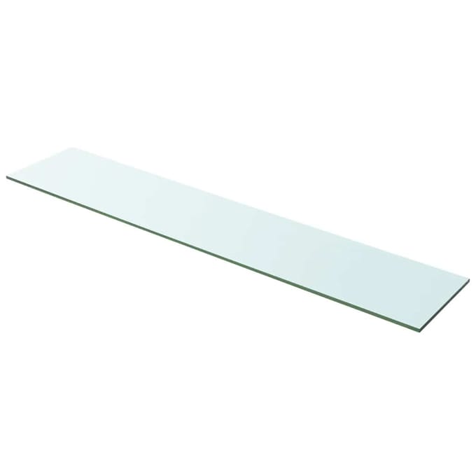 vidaXL - Wandschap - transparant - 100x20 - cm - glas
