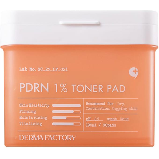 [DERMA FACTORY] PDRN 1% Toner Pad 190ml 90EA white