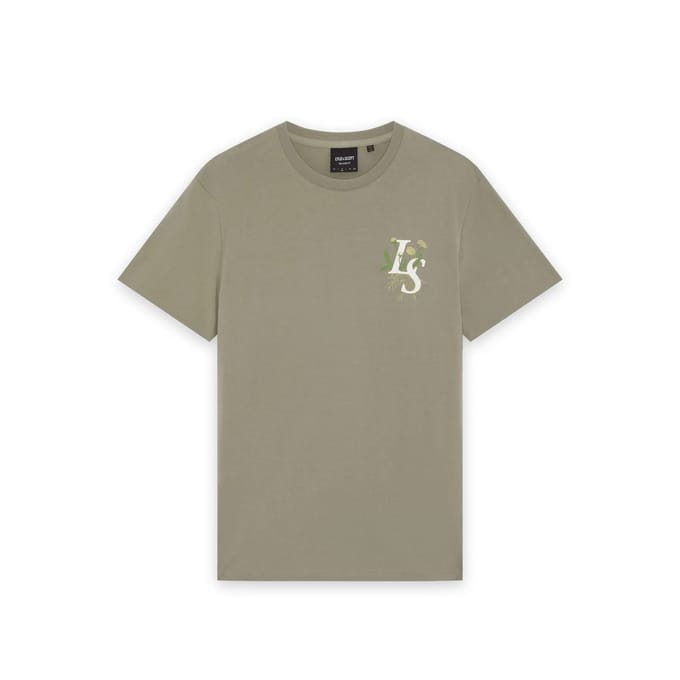 T-shirt Lyle & Scott Dandelion Script Graphic