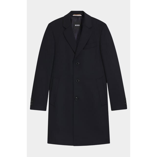 BOSS Black Wollen Jas Blauw H-Hyde-254 10273687 01 50549187/404