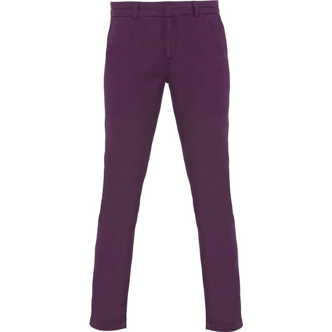 Asquith & Fox Dames/dames Casual Chino Broek (Paars)