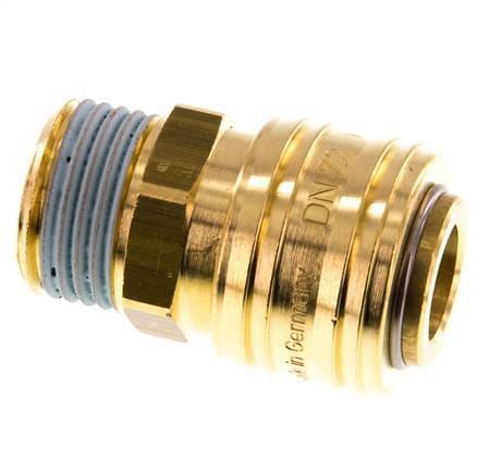 Messing DN 7.2 (Euro) Luchtkoppeling Snelkoppeling G 1/2 inch Buitendraad