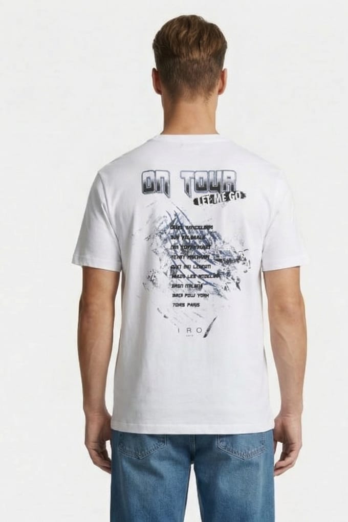 IRO Paris Saim T-shirt White Taglia: XL | T-shirt stampate Outlet | Uomo | Bianco