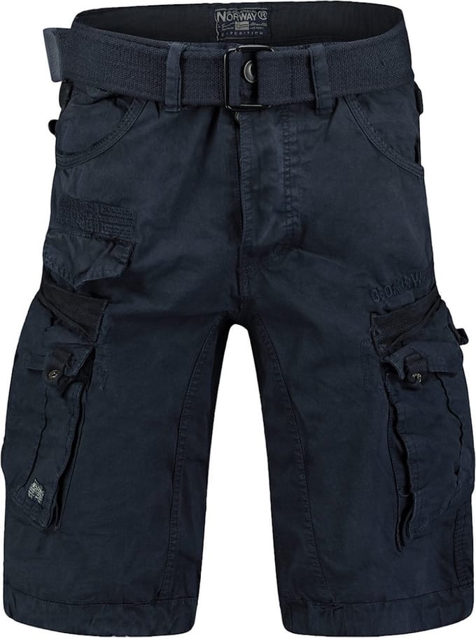 Panoramique Heren Korte Broek Geographical Norway Navy - M