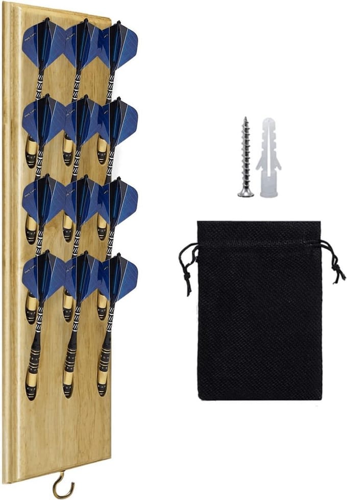 Darts Houder - Dart Opberger - Darts Presenteren - Voor 12 Sets - L 40cm - Zwart