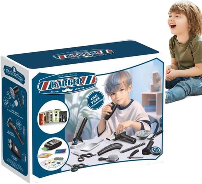 Kapper Rollenspel Set - Kinder Kappersset - Doen Alsof Spel - Veilige Accessoires - 24 x 18 x 8 cm