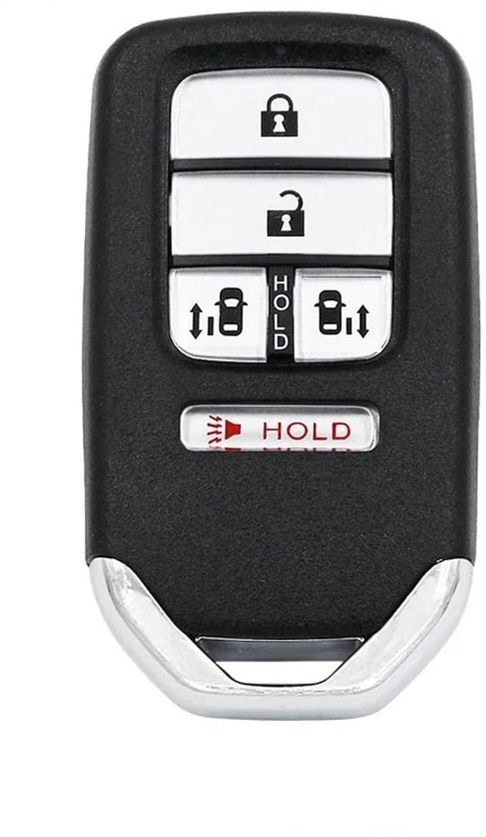XEOD Autosleutelbehuizing - sleutelbehuizing auto - sleutel - Autosleutel / Smart key geschikt voor Honda Pilot - CRV 4 knops