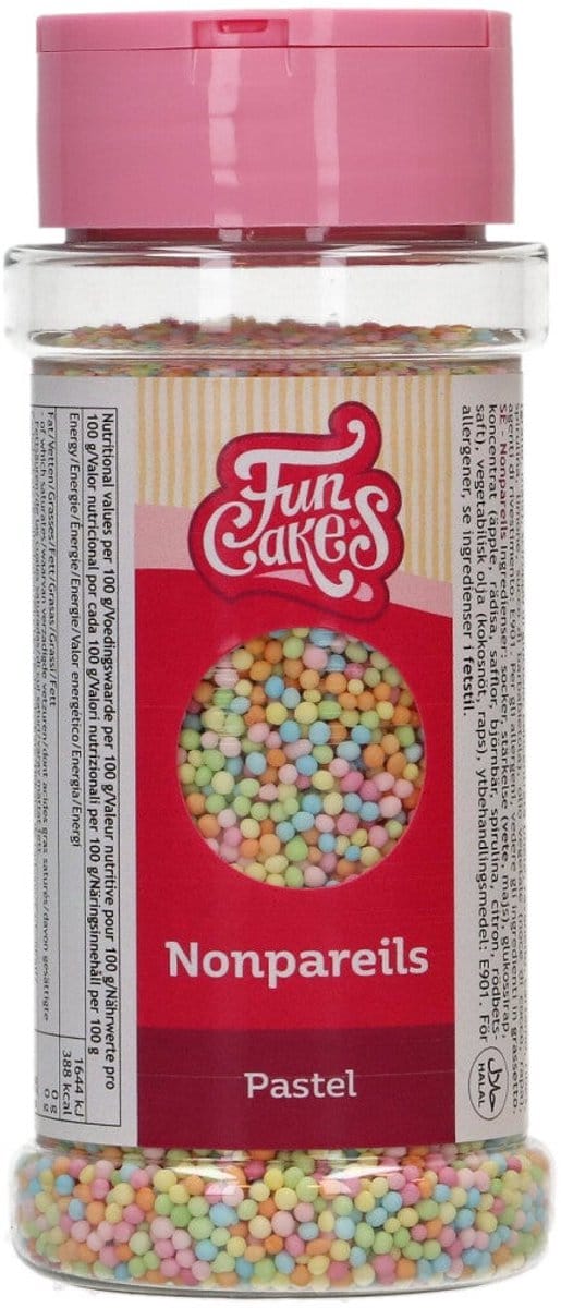 FunCakes Musketzaad Pastel - 80g - Suikerdecoratie - Eetbare Taartdecoratie