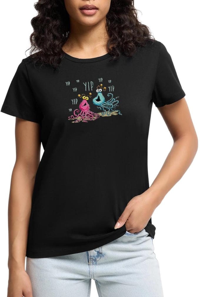 Sesamstraat Yip Yip Alien Premium T Shirt Dames