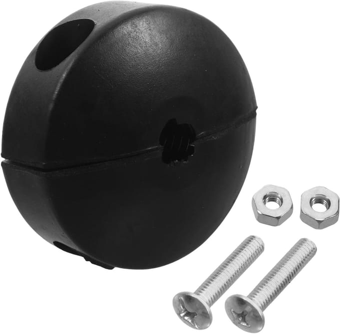 Slanghaspel Stopper - Rubber Bumper - Automatisch oprollen - Verbeterde grip - 67 cm - Zwart