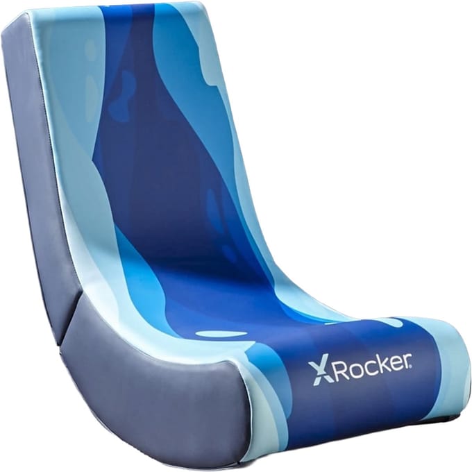 Gamestoel - Lava - inklapbaar - video rocker – blauw (X Rocker)