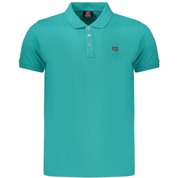 Noorwegen 1963 Groene Katoenen Heren Poloshirt