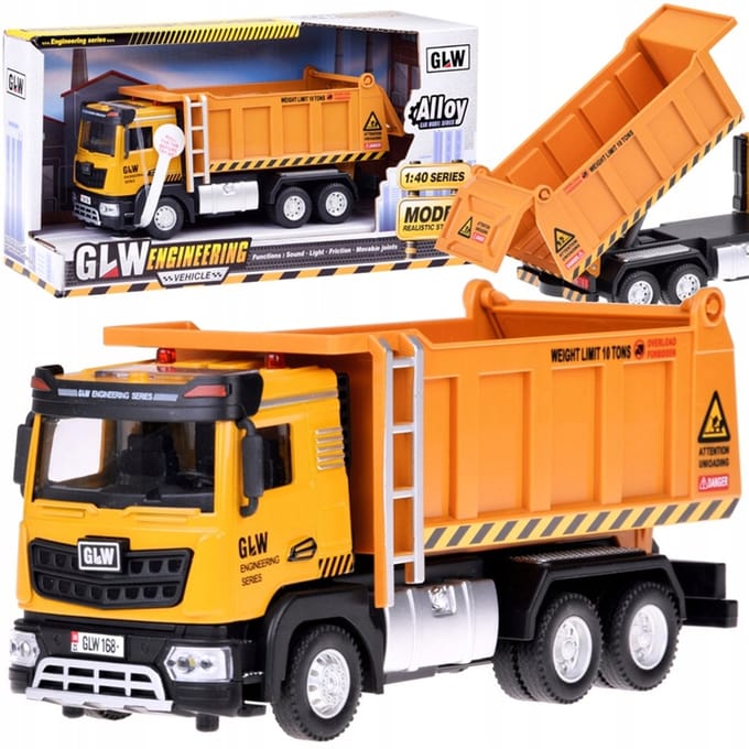 Bouwvrachtwagen met Geluid & Licht - AR5009