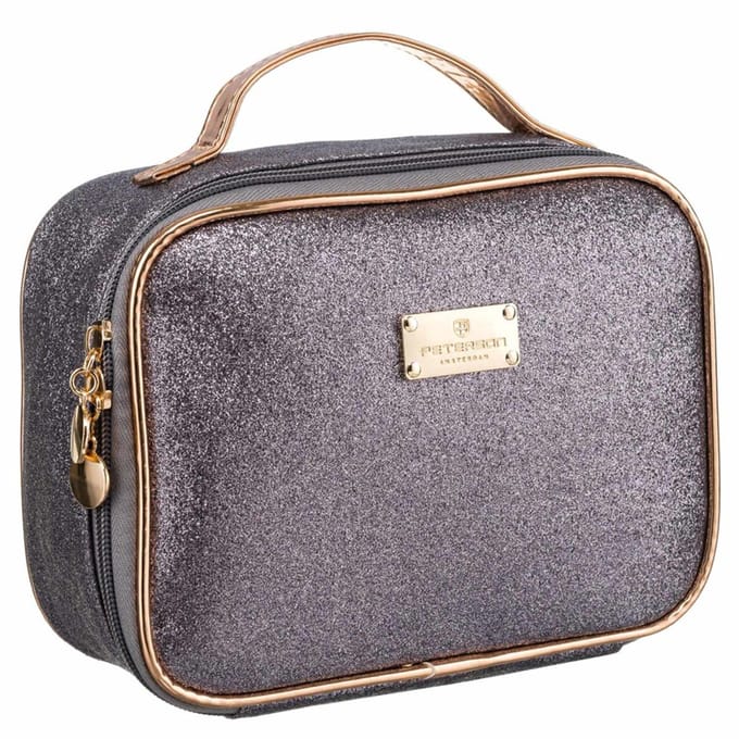 Peterson - Elegante Glitter Make-up Tasje met Organizer - Compact - Praktisch