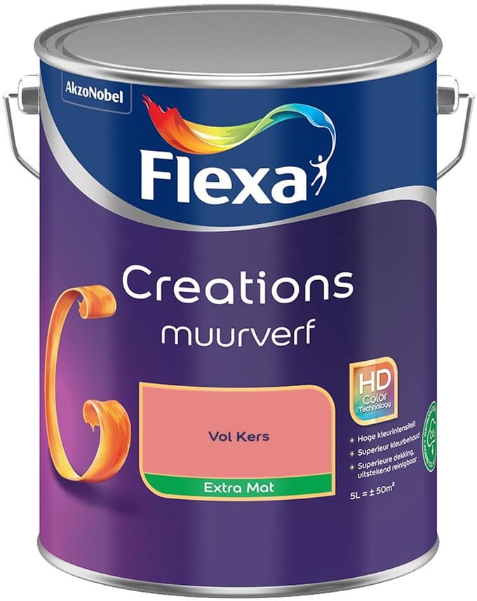 Flexa - Creations Muurverf Extra Mat - Vol Kers - Mengverf - 5 L