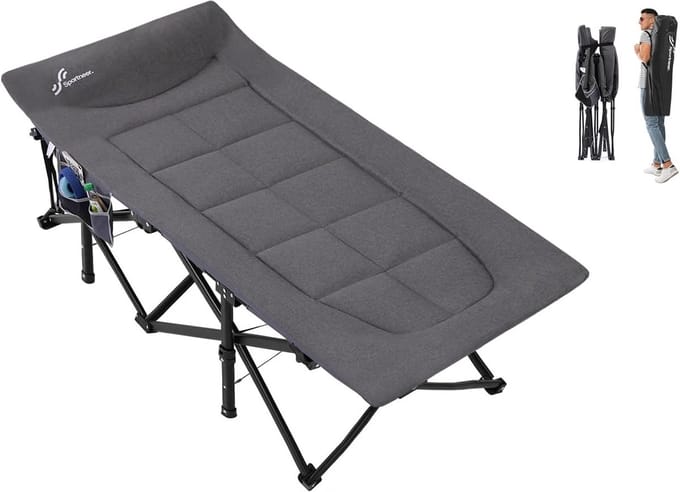 Veldbed - Campeerbed - Vouwbed - Stretcher - Opvouwbaar met draagtas - Reisbed