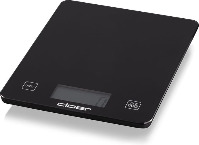 Cloer keukenweegschaal zwart 6870