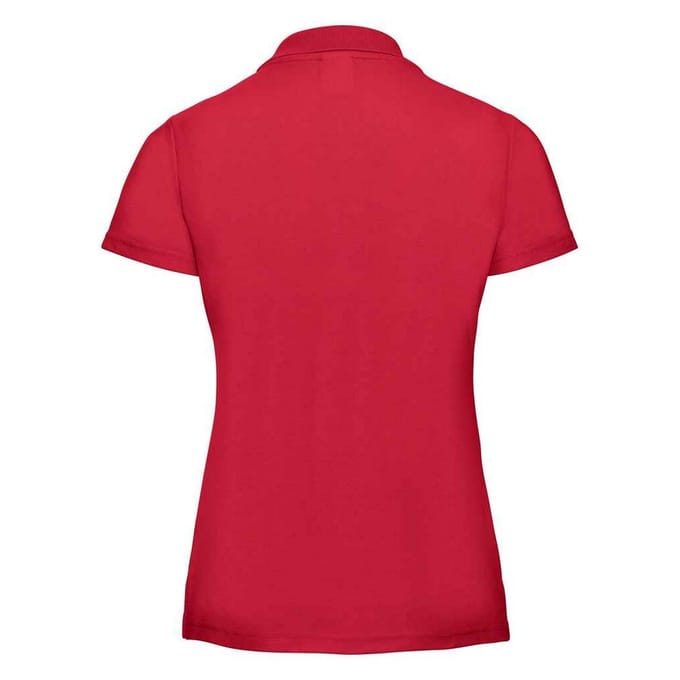 Russell Dames/Dames Klassiek Effen Poloshirt van Polycotton (Klassiek rood)