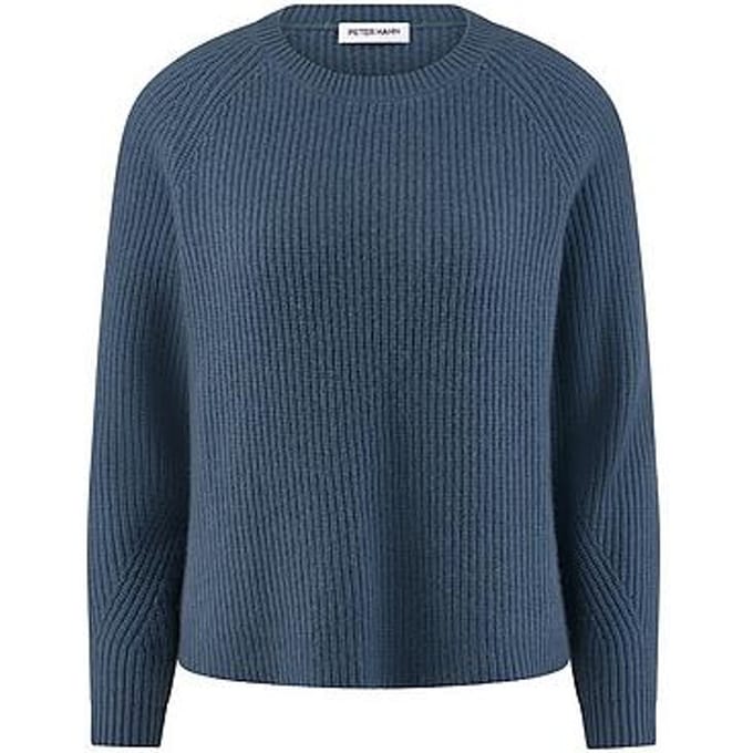 Trui kasjmier Van Peter Hahn blauw