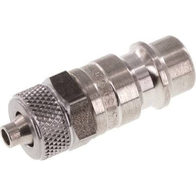 RVS DN 7.2 (Euro) Luchtkoppeling Insteeknippel 4x6 mm Push-On - CLP7-N-S-4