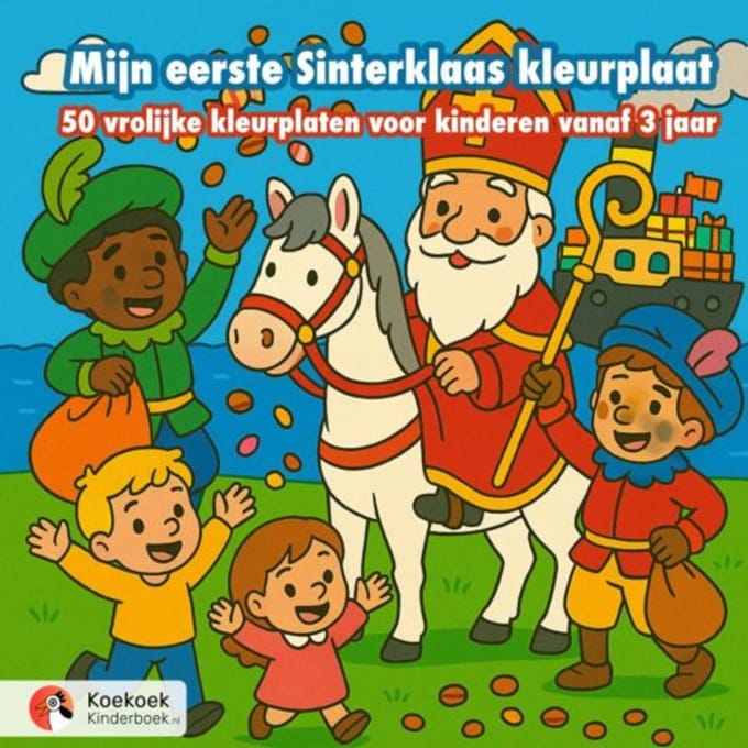 Mijn Eerste Sinterklaas Kleurplaat - Koekoek Kinderboek