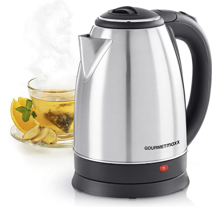 GOURMETmaxx waterkoker - 1.8l - roestvrij staal
