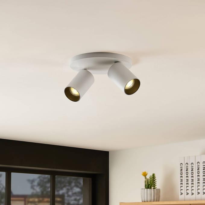 Arcchio - buitenspot - 2lichts - aluminium - H: 12.2 cm - GU10 - wit