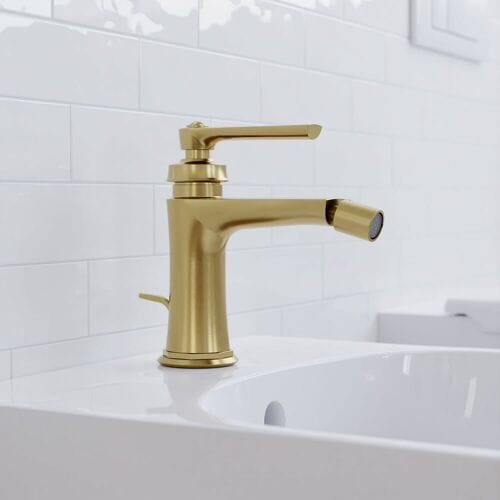 Steinberg series 350 bidet single lever mixer, with drain set 350 1300 BG