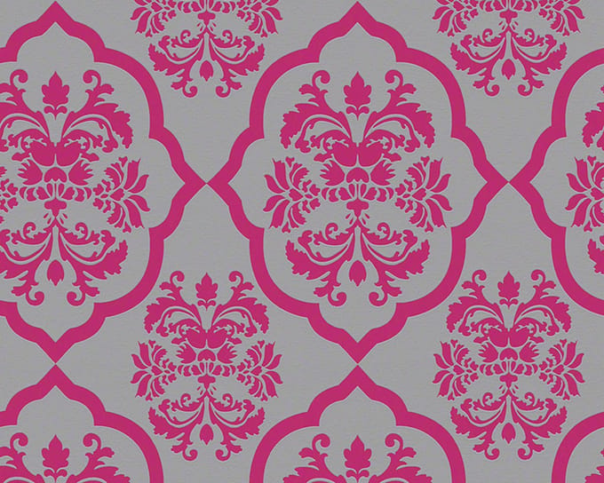 Roze barok behang 95224-3