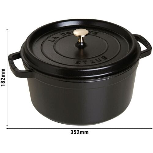 STAUB LA COCOTTE - Kookpot - Ø 280mm - Gietijzer - Zwart