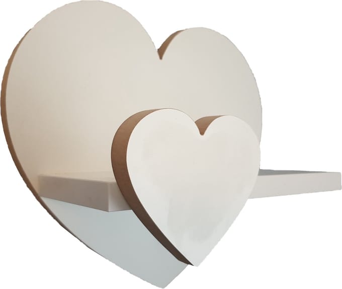 Moliland EKSTRA L Elegance - Wandrek - MDF - Wit - Scandinavisch Design