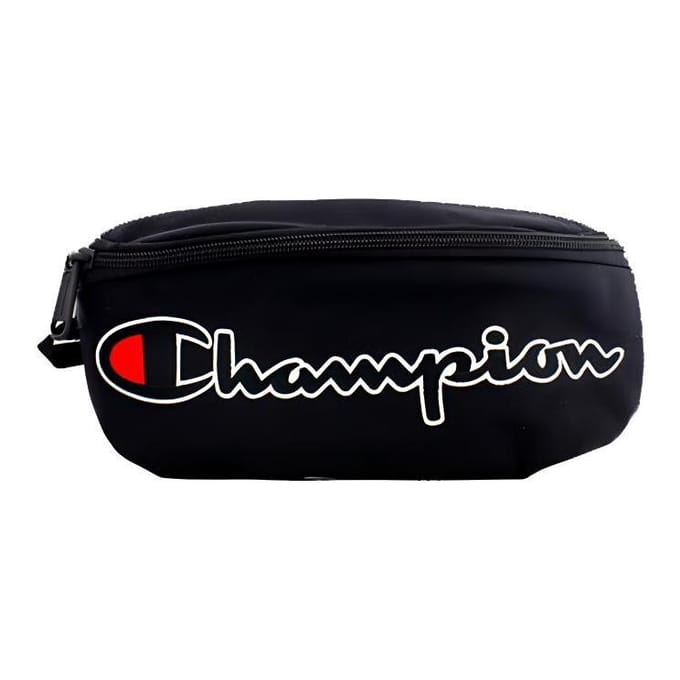 Champion Script Logo Geborduurd Nylon Borsttas Unisex Schoudertas Zwart CH1059-BK Black black