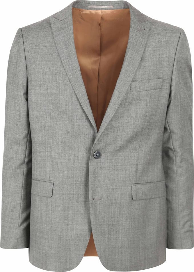 Suitable Colbert Evans Wol Antraciet - Maat 54 - Heren blazer
