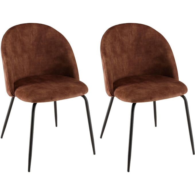 Set van 2 eetkamerstoelen Augustin velvet | Macabane