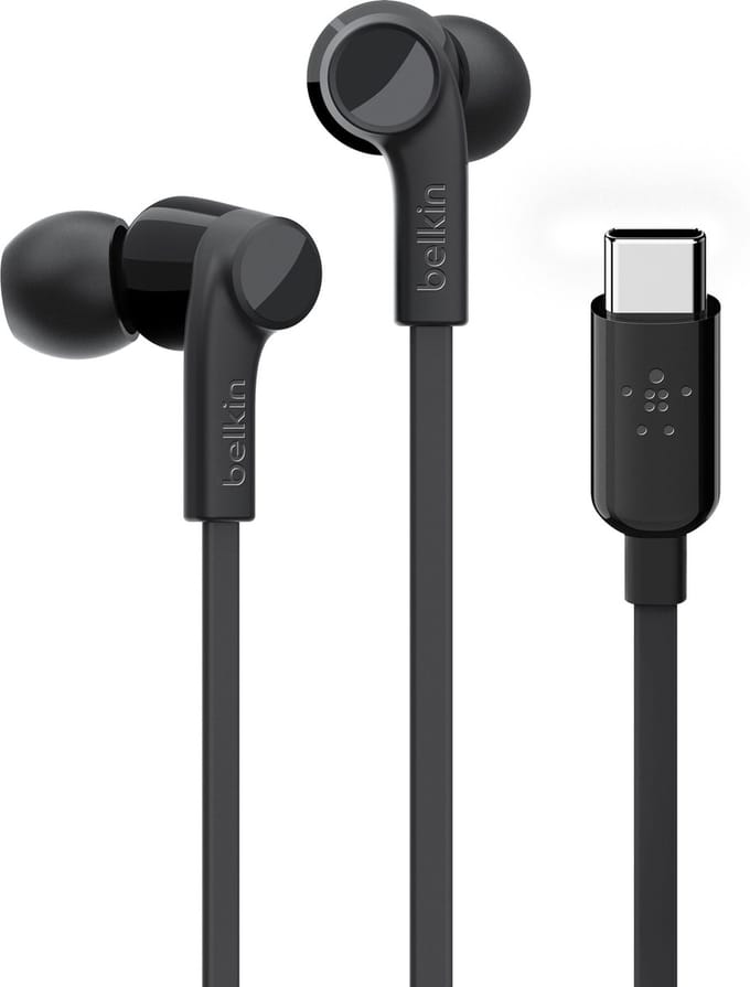 Belkin ROCKSTAR™ in-ear oordopjes met USB-C connector - Zwart