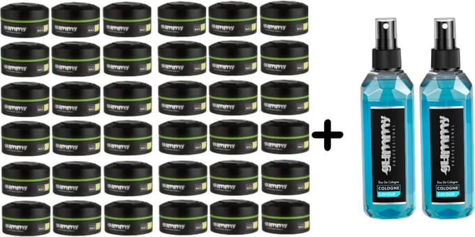 Gummy Styling Wax Matte Finish, 36 stuks + Gummy professional - COLOGNE SAVOUR - eau de cologne