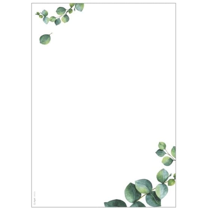 Sigel designpapier - formaat A4 - 90 grams - uitvoering Eucalyptus 1 - briefpapier - pak 100 vel - SI-DP626