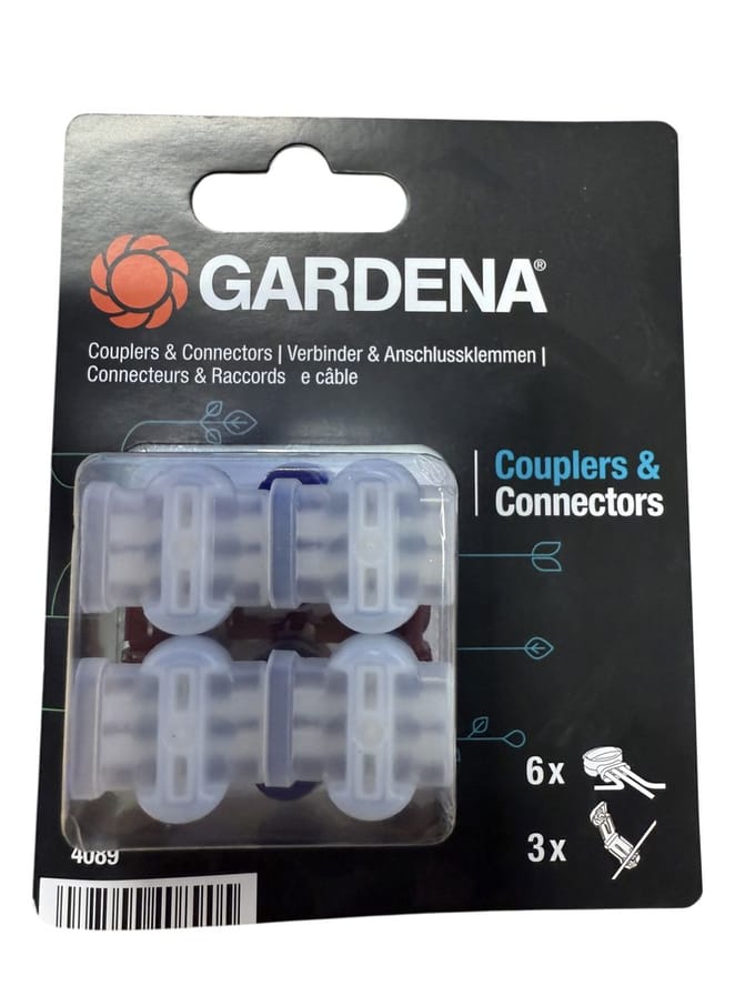 Gardena Verbindings (6x) & Aansluitstukken (3x)
