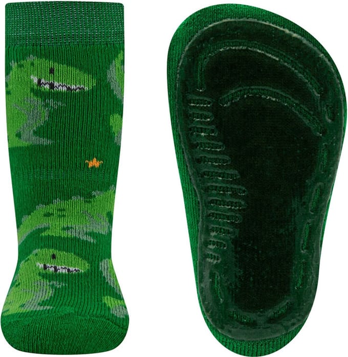 Ewers Antislipsok - Groen - Dinosaurussen en Sterren - Siliconenzool-31/34