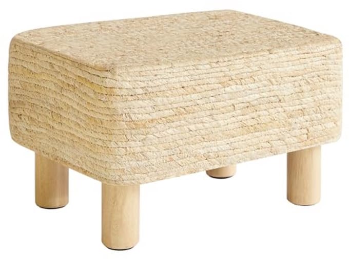 Beige Voetenhocker voor Comfort en Stijl