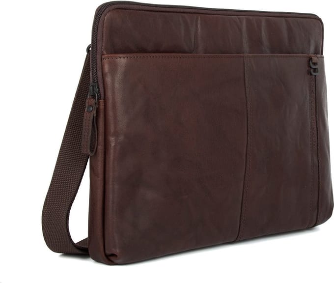 Leren Laptophoes - 15.6 inch - Seattle - Donkerbruin