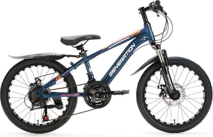 Generation M-760 mountainbike 20 inch - Blauw - Spatborden