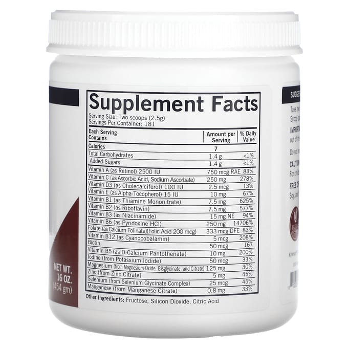 Super Nu-Thera Poeder, Ongezoet, 454G(16oz)