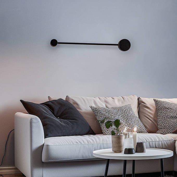 Nowodvorski Lighting Wandlamp Orbit I 40, zwart, 1-lamp