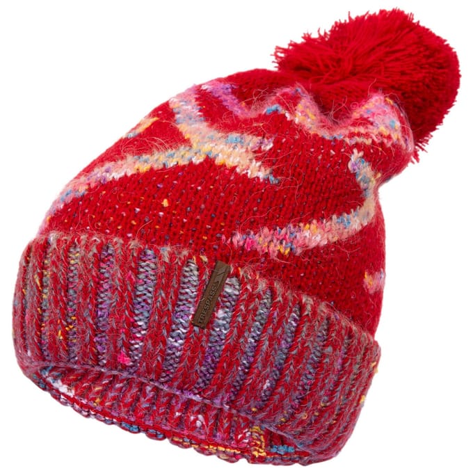 Trespass Dames/Dames Diandra gebreide muts (Rood)
